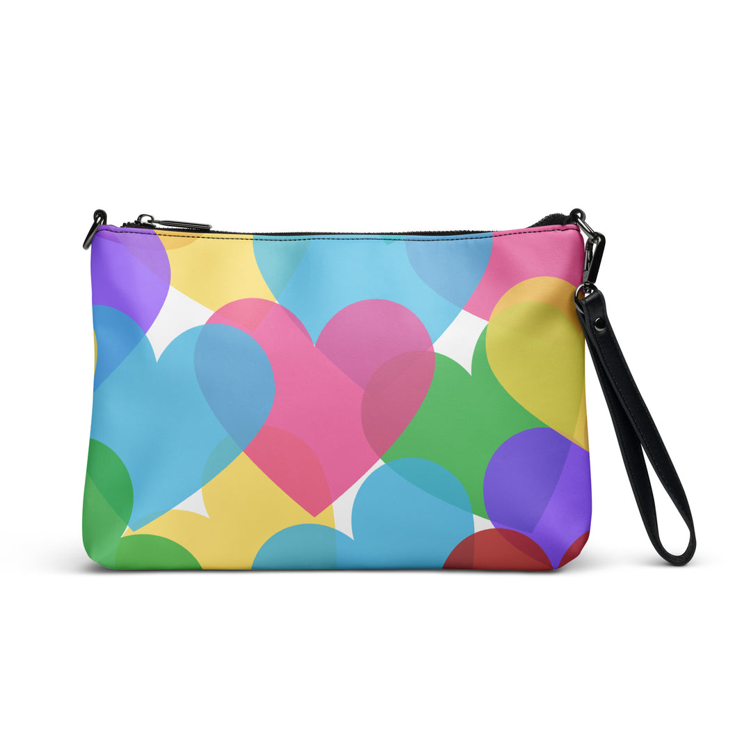 Large Colorful Hearts Crossbody bag