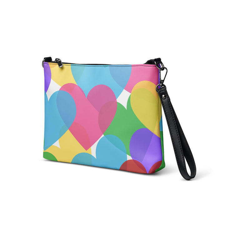 Large Colorful Hearts Crossbody bag