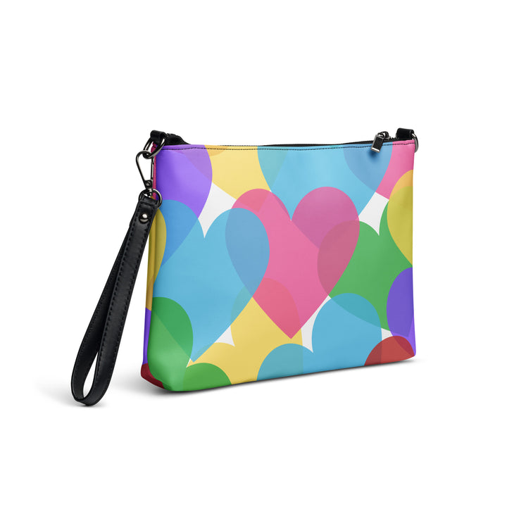 Large Colorful Hearts Crossbody bag