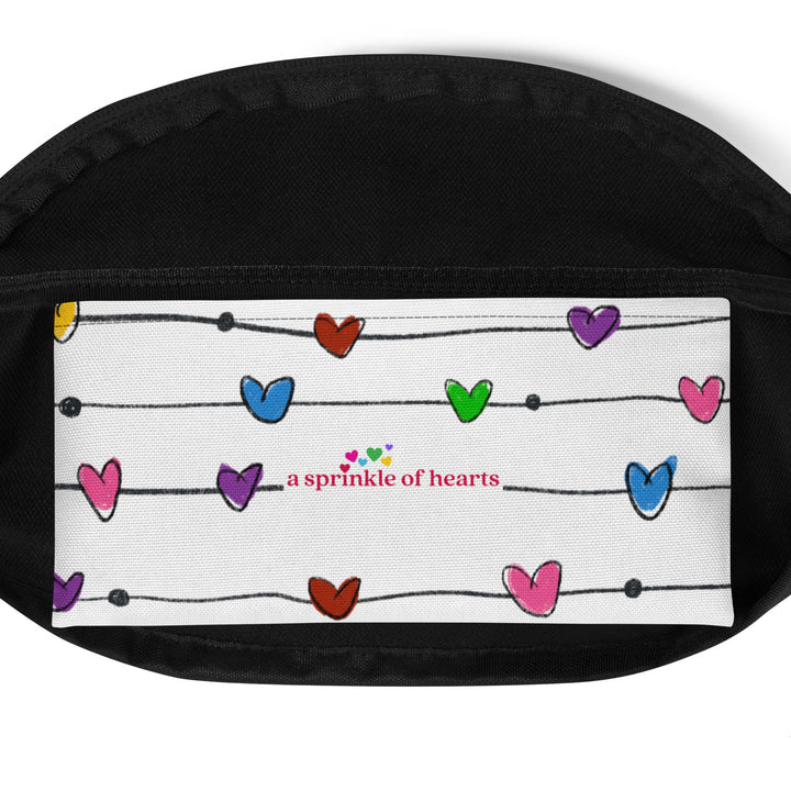 String Hearts Fanny Pack