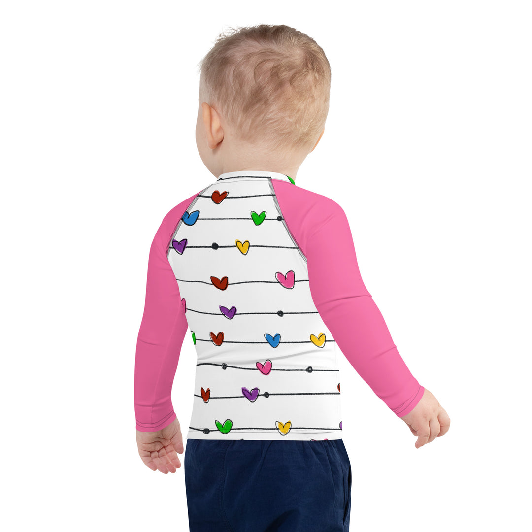 Stringed Hearts Kids Rash Guard