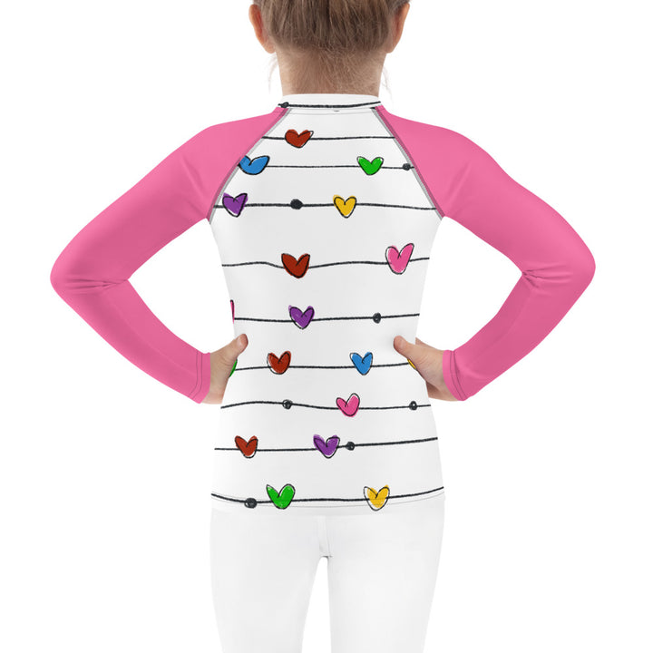 Stringed Hearts Kids Rash Guard