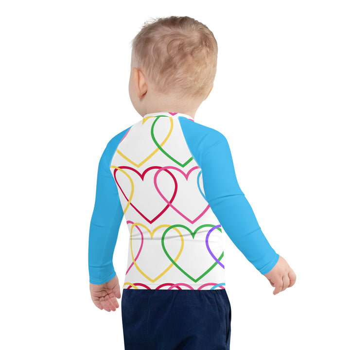 Symmetrical Hearts Kids Rash Guard