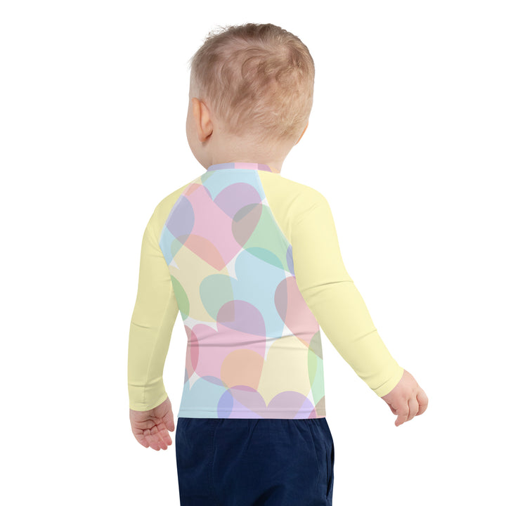 Pastel Hearts Kids Rash Guard