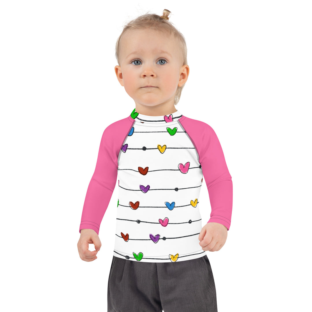 Stringed Hearts Kids Rash Guard