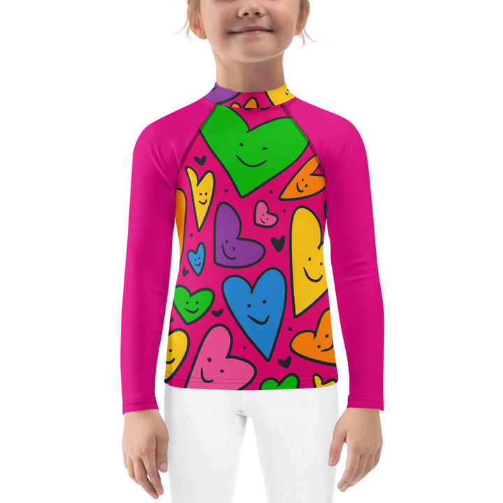 Happy Hearts Kids Rash Guard