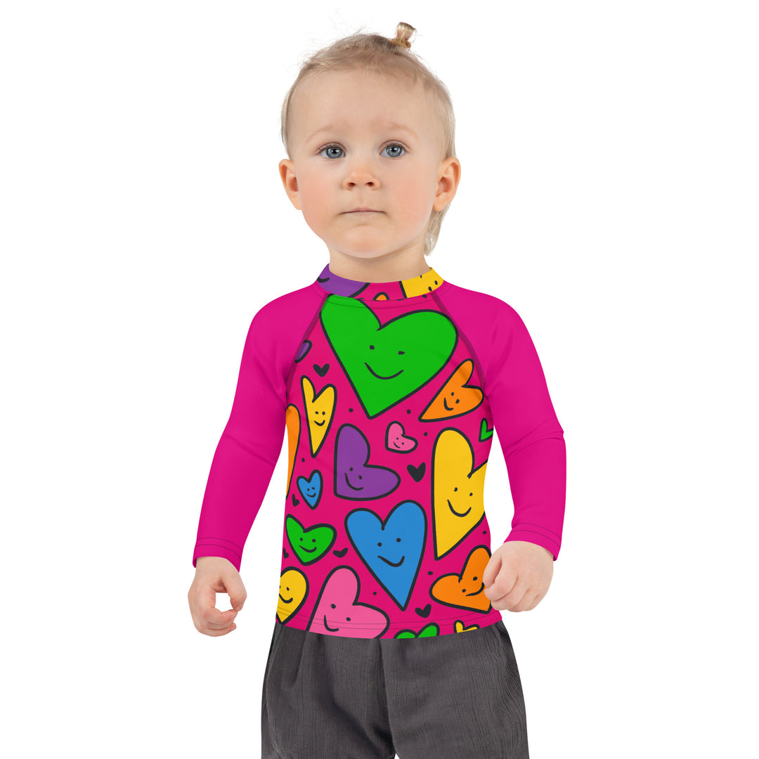 Happy Hearts Kids Rash Guard