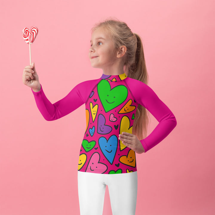 Happy Hearts Kids Rash Guard