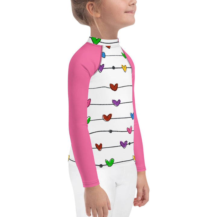 Stringed Hearts Kids Rash Guard