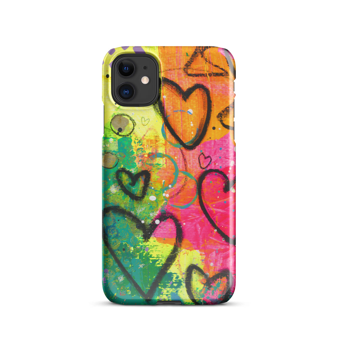 Abstract Hearts Snap iPhone® Case