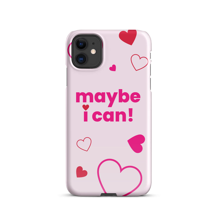 Maybe I Can Light Pink Snap case for iPhone®