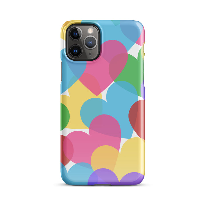 Overlapping Hearts Snap iPhone® case