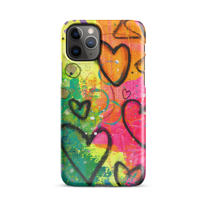 Abstract Hearts Snap iPhone® Case