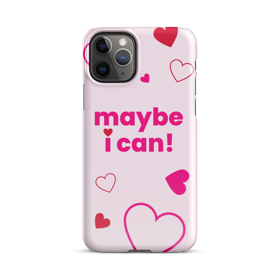 Maybe I Can Light Pink Snap case for iPhone®