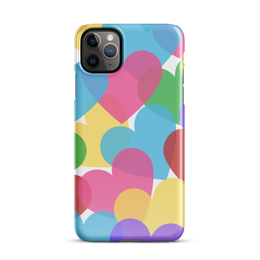 Overlapping Hearts Snap iPhone® case