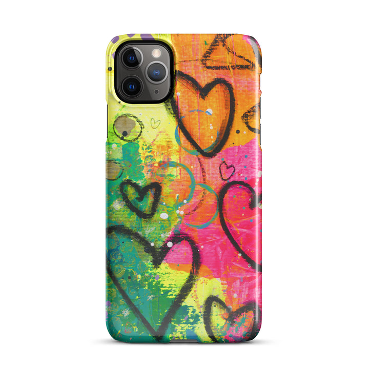 Abstract Hearts Snap iPhone® Case