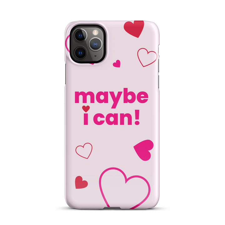 Maybe I Can Light Pink Snap case for iPhone®