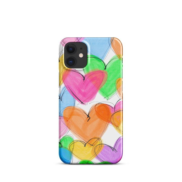 Sketched Hearts Snap iPhone® Case