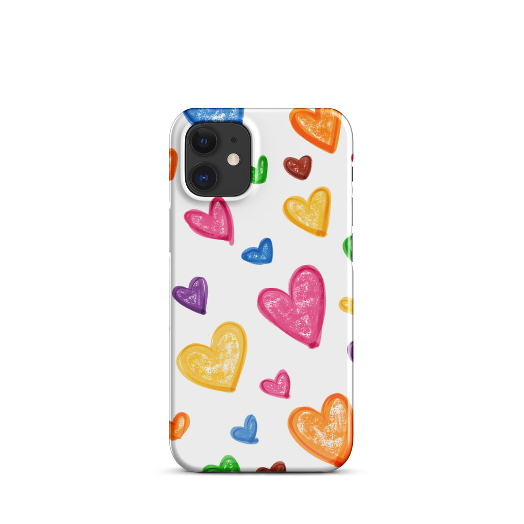 Crayon Hearts Snap iPhone® Case