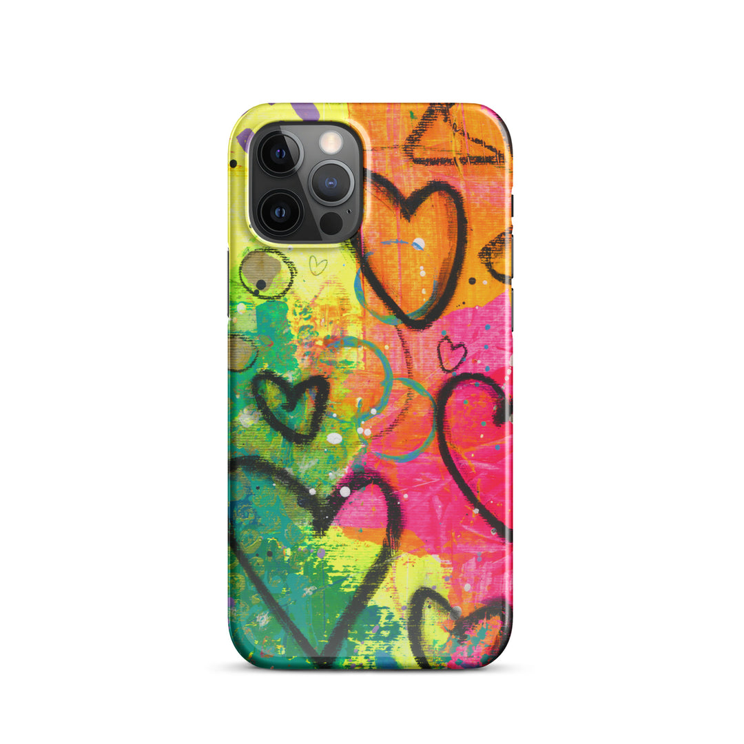 Abstract Hearts Snap iPhone® Case