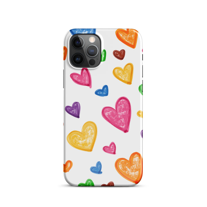 Crayon Hearts Snap iPhone® Case