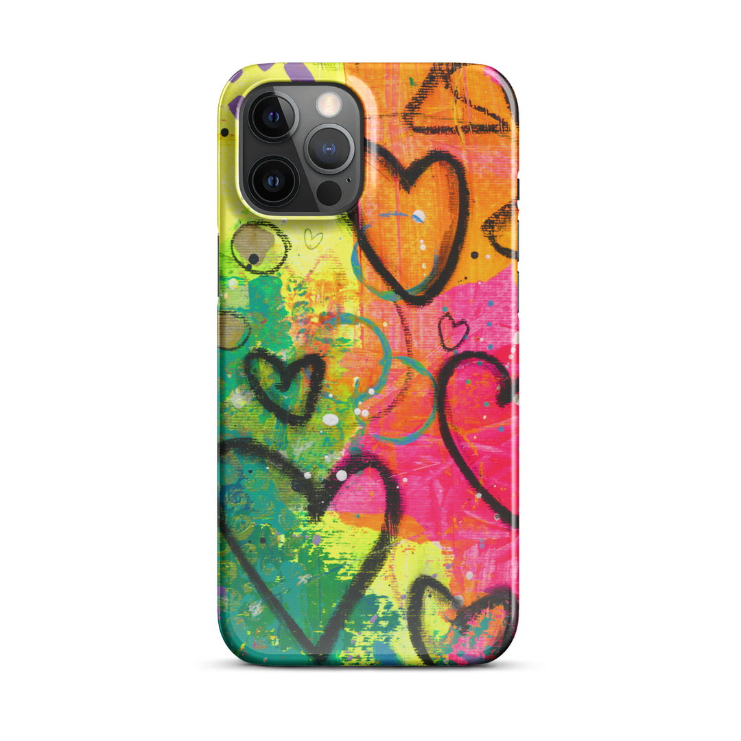 Abstract Hearts Snap iPhone® Case