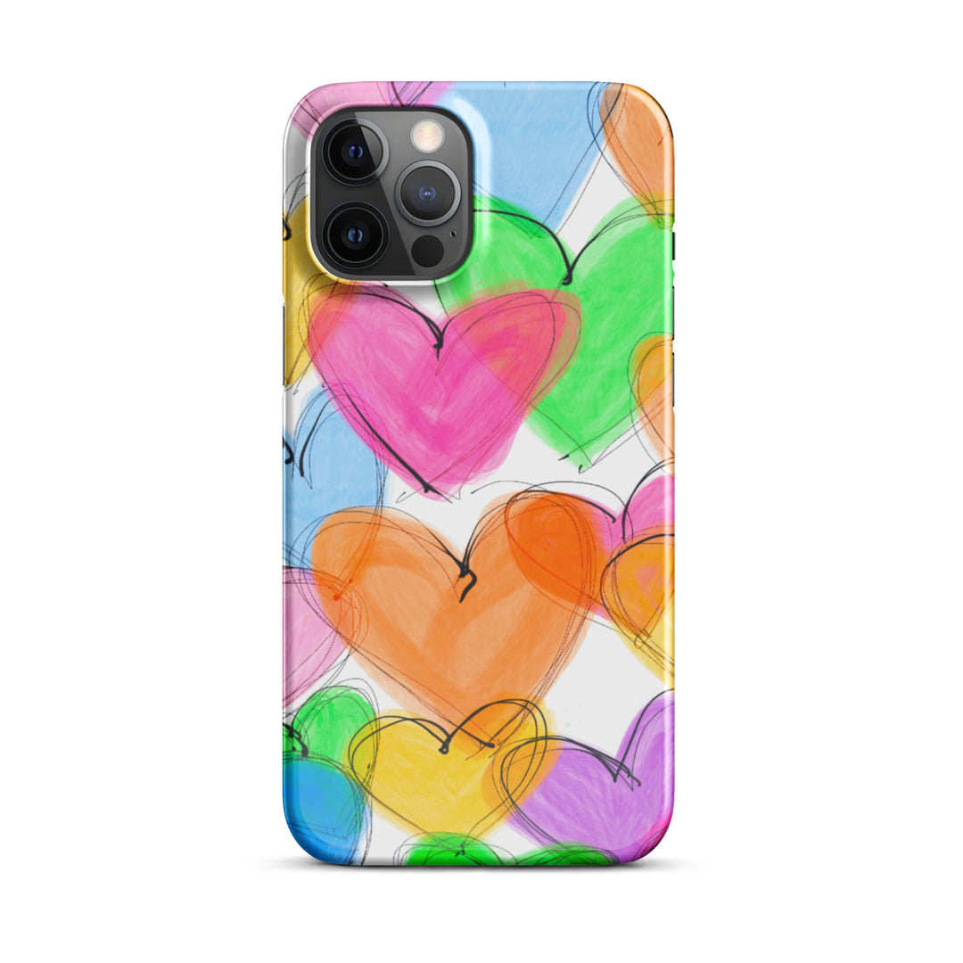 Sketched Hearts Snap iPhone® Case