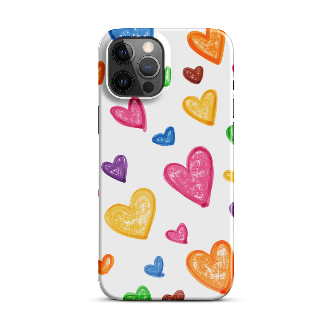 Crayon Hearts Snap iPhone® Case