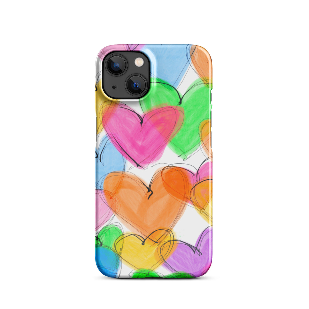 Sketched Hearts Snap iPhone® Case