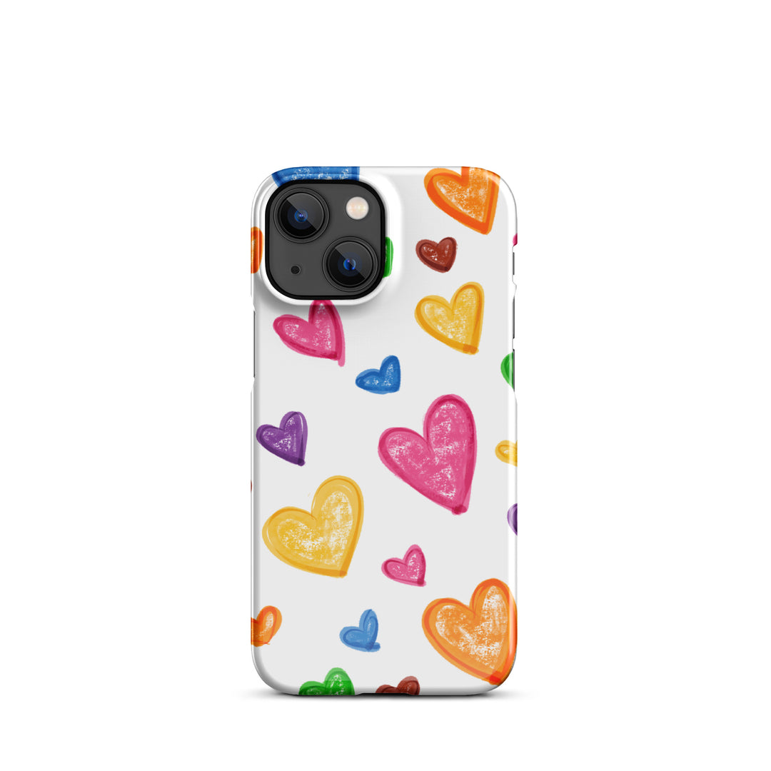 Crayon Hearts Snap iPhone® Case