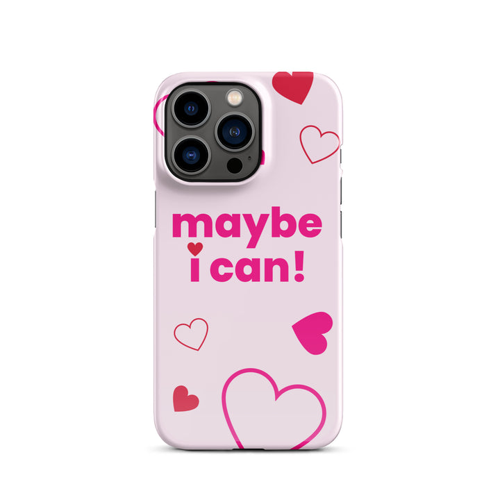 Maybe I Can Light Pink Snap case for iPhone®