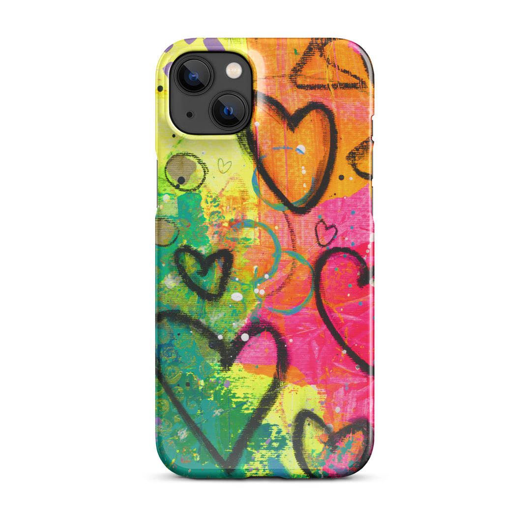 Abstract Hearts Snap iPhone® Case