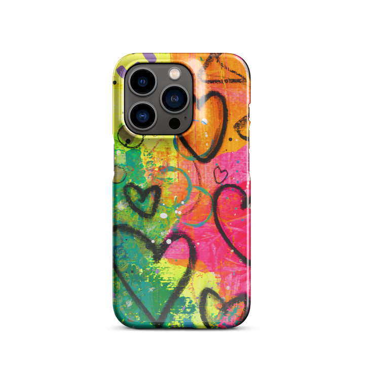 Abstract Hearts Snap iPhone® Case