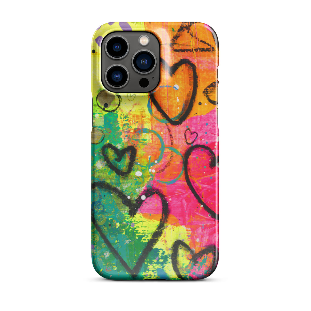 Abstract Hearts Snap iPhone® Case