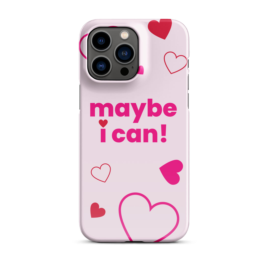 Maybe I Can Light Pink Snap case for iPhone®