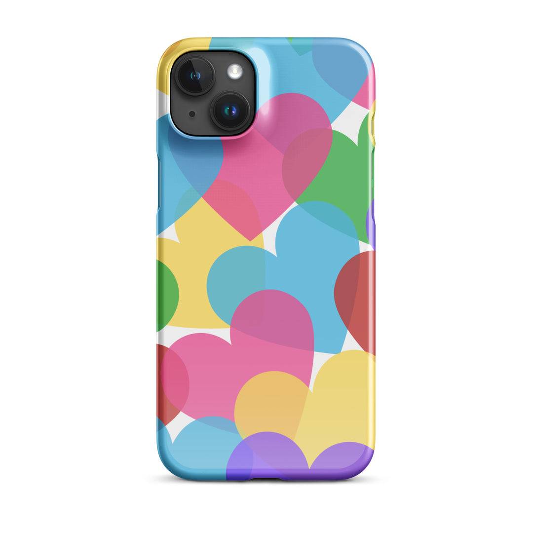 Overlapping Hearts Snap iPhone® case