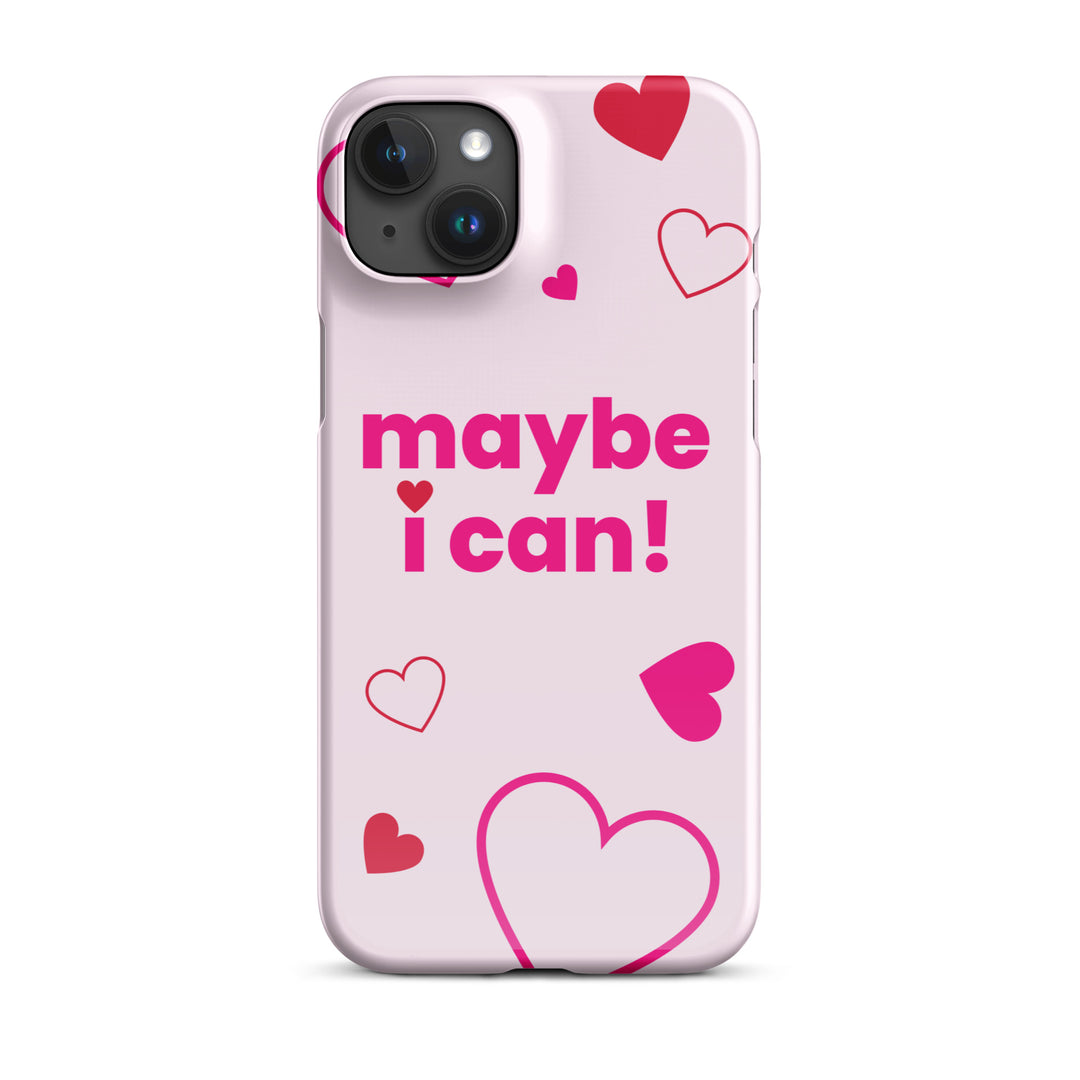 Maybe I Can Light Pink Snap case for iPhone®