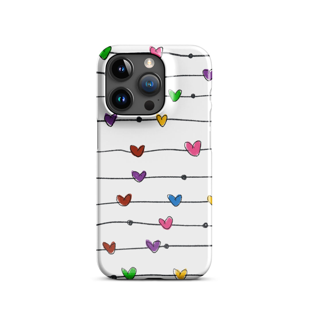 String Hearts Snap iPhone® Case