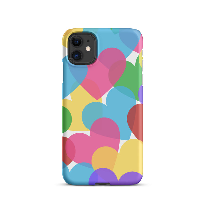 Overlapping Hearts Snap iPhone® case