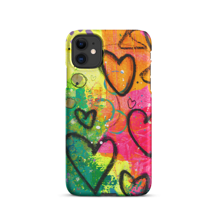 Abstract Hearts Snap iPhone® Case