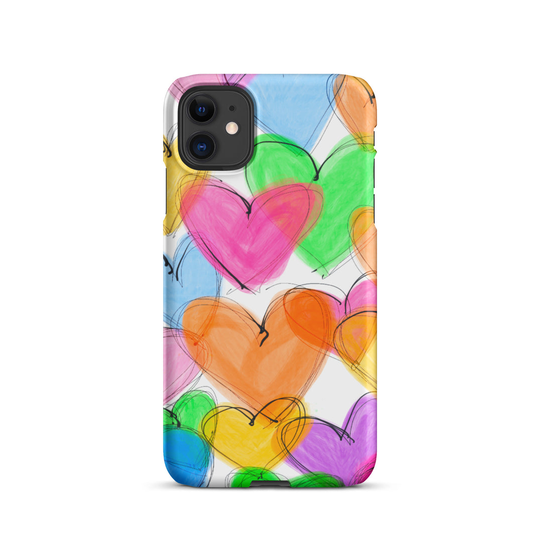 Sketched Hearts Snap iPhone® Case