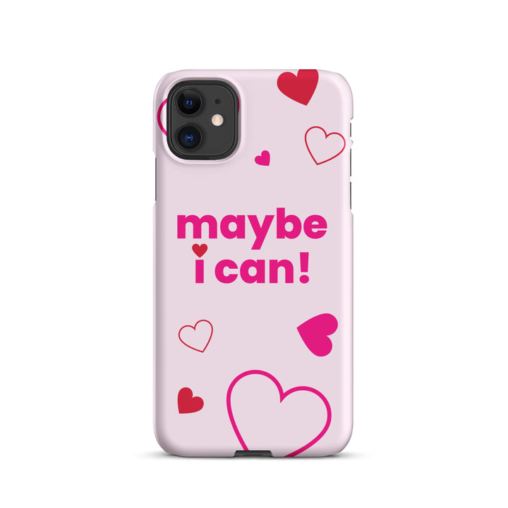 Maybe I Can Light Pink Snap case for iPhone®