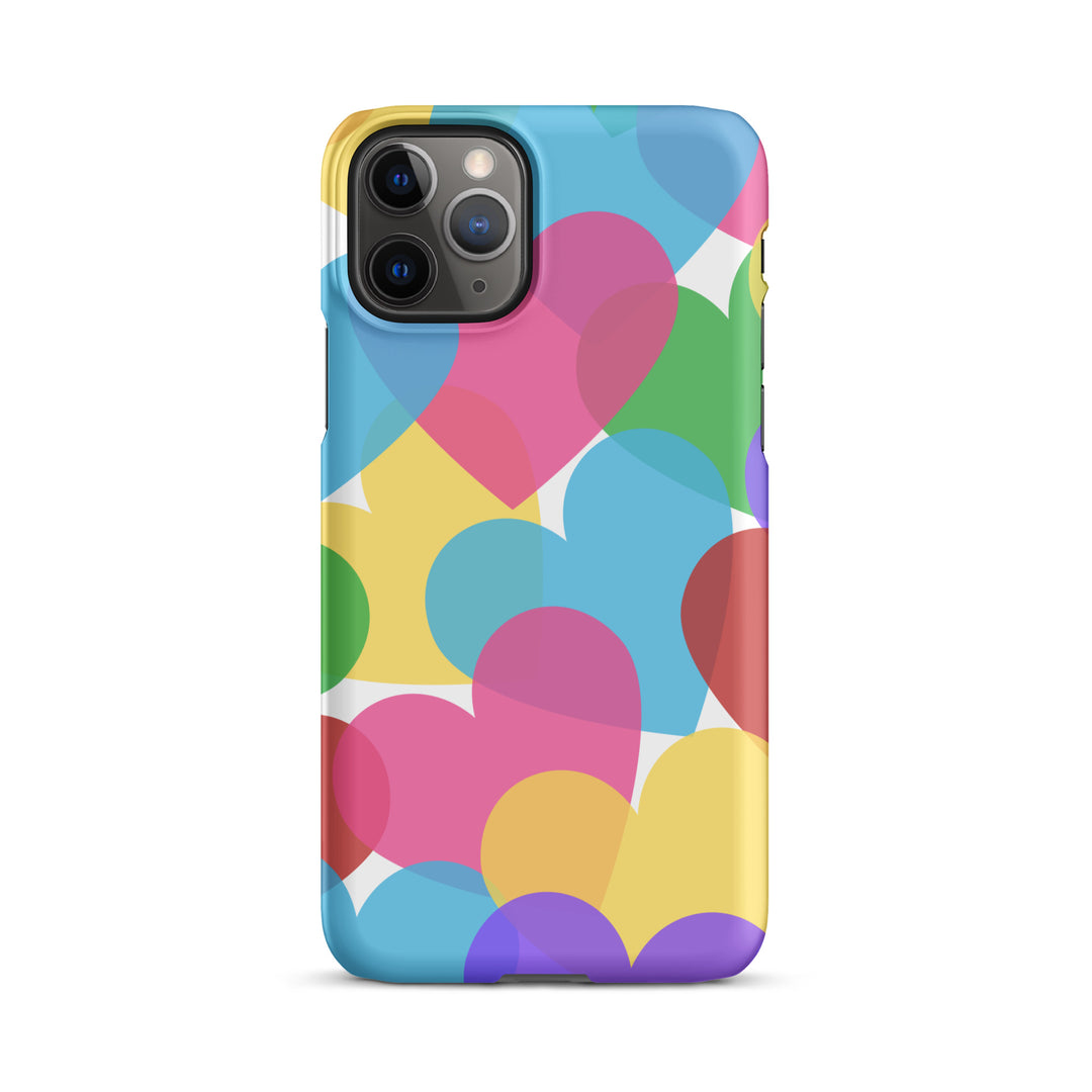 Overlapping Hearts Snap iPhone® case