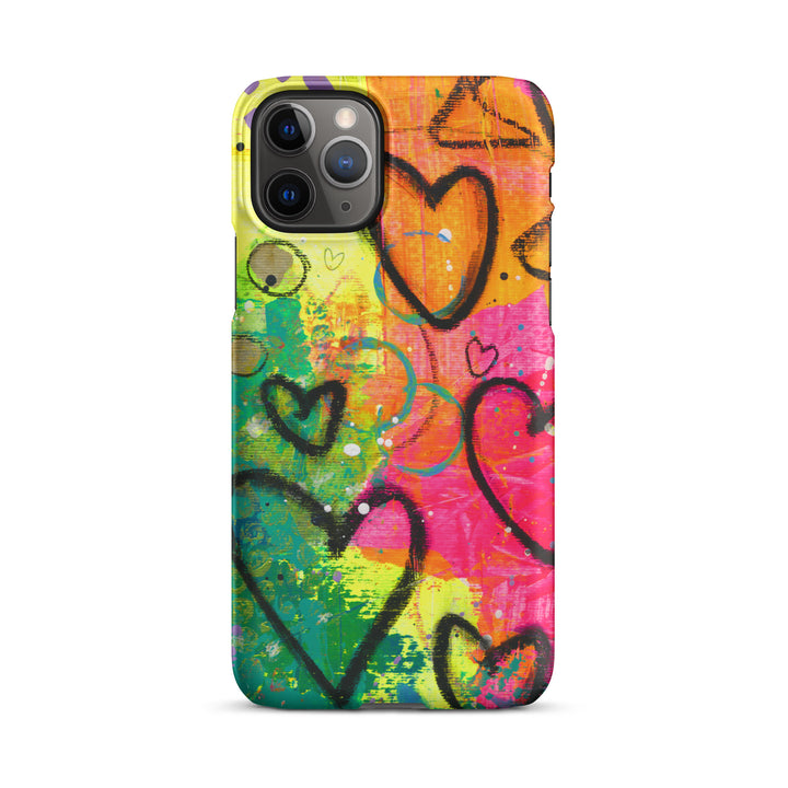 Abstract Hearts Snap iPhone® Case