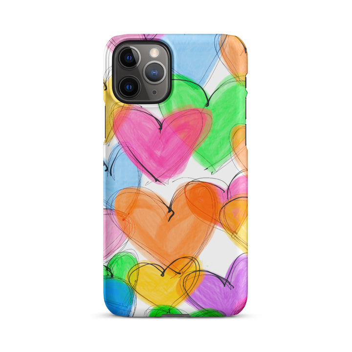 Sketched Hearts Snap iPhone® Case