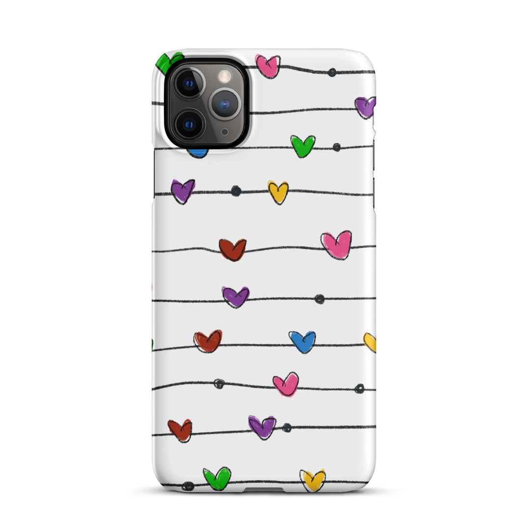 String Hearts Snap iPhone® Case