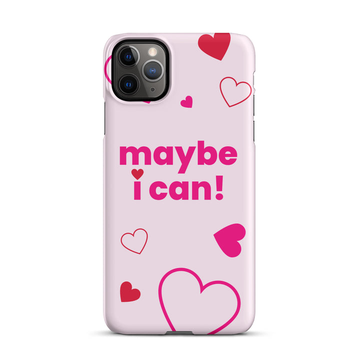 Maybe I Can Light Pink Snap case for iPhone®