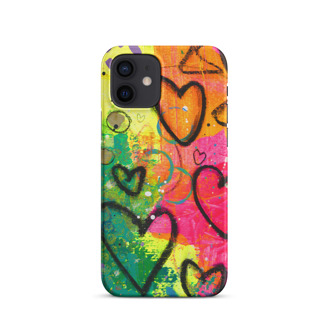 Abstract Hearts Snap iPhone® Case