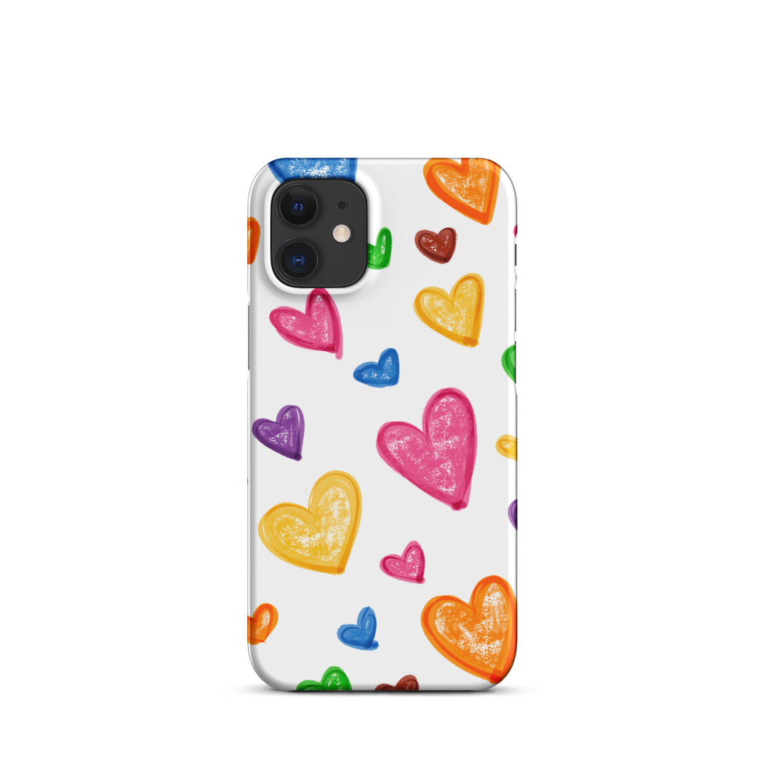 Crayon Hearts Snap iPhone® Case