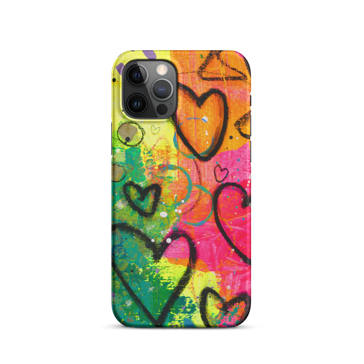 Abstract Hearts Snap iPhone® Case